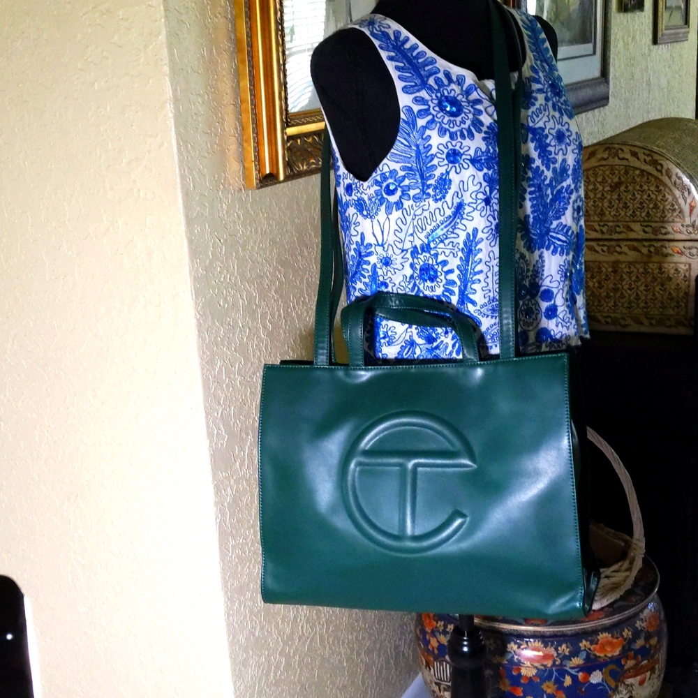 EUC Telfar Medium Shopping Bag- Dark Olive